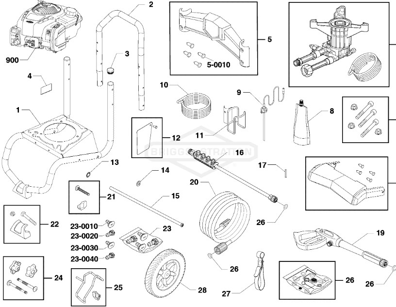 Sears Craftsman 020698-00 power washer repair parts & manual